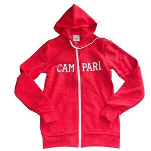 New! Campari XS full zip red hoodie sweatshirt